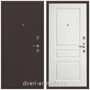 Входные двери Верона, Дверь входная Армада Комфорт Антик медь / МДФ 16 мм ФЛ-243 Белый матовый