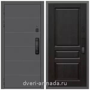Входные двери с двумя петлями, Дверь входная Армада Роуд МДФ 10 мм Kaadas K9 / МДФ 16 мм ФЛ-243 Венге