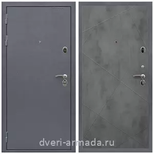 С порошковым напылением, Дверь входная Армада Престиж Антик серебро / МДФ 10 мм ФЛ-291 Бетон темный