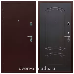 Офисные, Дверь входная элитная Армада Люкс Антик медь / МДФ 6 мм ФЛ-140 Венге утепленная парадная