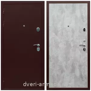 МДФ с фрезеровкой, Недорогая дверь входная Армада Люкс Антик медь / МДФ 6 мм ПЭ Цемент светлый