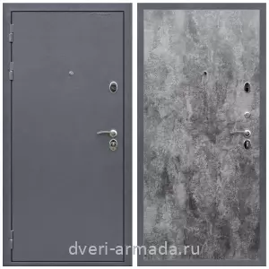 С порошковым напылением, Дверь входная Армада Престиж Strong антик серебро / МДФ 6 мм ПЭ Цемент темный