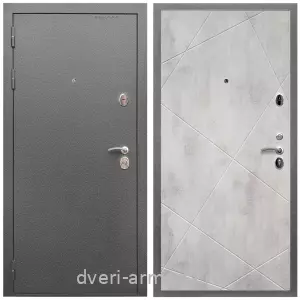 Входные двери Лондон, Дверь входная Армада Оптима Антик серебро / МДФ 10 мм ФЛ-291 Бетон светлый