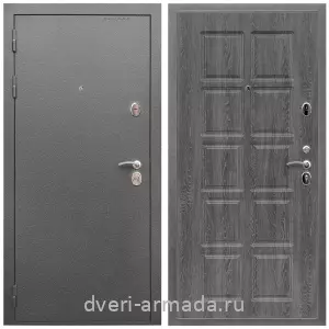 Входные двери Колизей, Дверь входная Армада Оптима Антик серебро / МДФ 10 мм ФЛ-38 Дуб Филадельфия графит