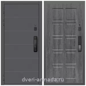 Входные двери с двумя петлями, Дверь входная Армада Роуд МДФ 10 мм Kaadas K9 / МДФ 10 мм ФЛ-38 Дуб Филадельфия графит