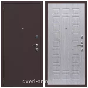Утепленные входные двери, Дверь входная Армада Комфорт Антик медь / МДФ 16 мм ФЛ-183 Дуб беленый