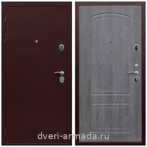 Входные двери Верона, Дверь входная Армада Люкс Антик медь / МДФ 6 мм ФЛ-138 Дуб Филадельфия графит с шумоизоляцией с МДФ панелями