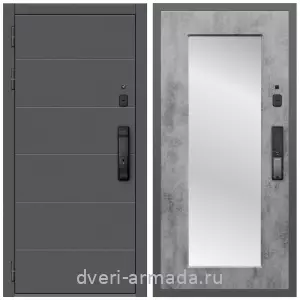 Двери МДФ для квартиры, Дверь входная Армада Роуд МДФ 10 мм Kaadas K9 / МДФ 16 мм ФЛЗ-Пастораль, Бетон темный