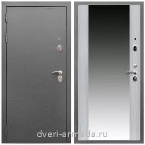 Офисные, Дверь входная Армада Оптима Антик серебро / МДФ 16 мм СБ-16 Сандал белый
