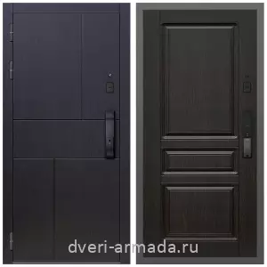 Двери МДФ для квартиры, Умная входная смарт-дверь Армада Оникс МДФ 10 мм Kaadas K9 / МДФ 16 мм ФЛ-243 Венге