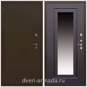 С порошковым напылением, Дверь входная уличная в дом Армада Термо Молоток коричневый/ МДФ 16 мм ФЛЗ-120 Венге