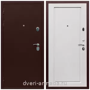 Входные двери Верона, Дверь входная Армада Люкс Антик медь / МДФ 16 мм ФЛ-119 Ясень белый