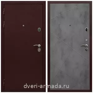 С порошковым напылением, Дверь входная Армада Престиж Антик медь / МДФ 10 мм ФЛ-291 Бетон темный