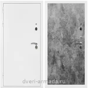 Недорогие, Дверь входная Армада Оптима Белая шагрень / МДФ 6 мм ПЭ Цемент темный