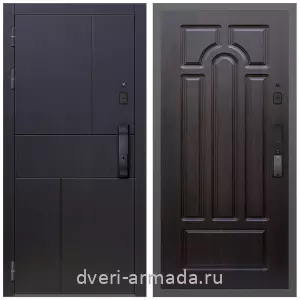 Двери МДФ для квартиры, Умная входная смарт-дверь Армада МДФ 10 мм Оникс Kaadas K9 / МДФ 16 мм ФЛ-58 Венге
