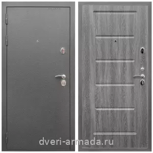 Двери оптом, Металлическая дверь входная Армада Оптима Антик серебро / МДФ 16 мм ФЛ-39 Дуб Филадельфия графит
