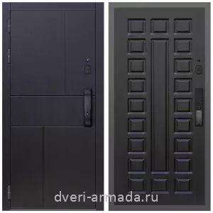 Двери МДФ для квартиры, Умная входная смарт-дверь Армада Оникс МДФ 10 мм Kaadas K9 / МДФ 16 мм ФЛ-183 Венге