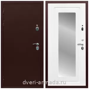 Входные двери 2050 мм, Дверь входная Армада Люкс Антик медь / МДФ 16 мм ФЛЗ-120 Ясень белый для частного дома от изготовителя