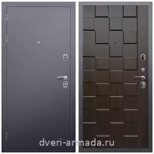 Входные двери с двумя петлями, Дверь входная Армада Люкс Антик серебро / МДФ 16 мм ОЛ-39 Эковенге