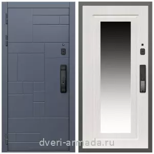 Двери МДФ для квартиры, Умная входная смарт-дверь Армада Аккорд МДФ 10 мм Kaadas K9 / МДФ 16 мм ФЛЗ-120 Дуб белёный