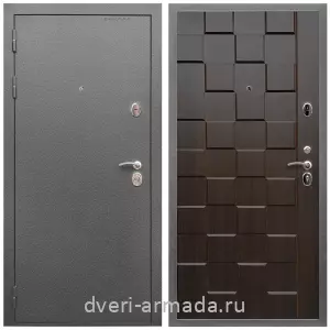 МДФ гладкая, Дверь входная Армада Оптима Антик серебро / МДФ 16 мм ОЛ-39 Эковенге