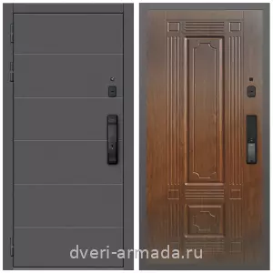 Входные двери с двумя петлями, Дверь входная Армада Роуд МДФ 10 мм Kaadas K9 / МДФ 16 мм ФЛ-2 Мореная береза