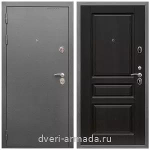 Глухие, Глухая металлическая дверь входная Армада Оптима Антик серебро / МДФ 16 мм ФЛ-243 Венге