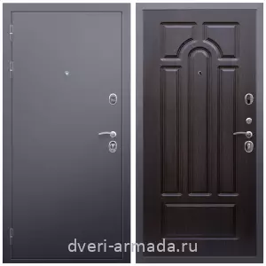 Входные двери с двумя петлями, Дверь входная Армада Люкс Антик серебро / МДФ 16 мм ФЛ-58 Венге