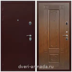 Антивандальные для квартир, Дверь входная Армада Люкс Антик медь / МДФ 16 мм ФЛ-2 Мореная береза
