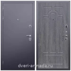 Входные двери 960 мм, Дверь входная железная Армада Люкс Антик серебро / МДФ 6 мм ФЛ-58 Дуб Филадельфия графит на заказ со вставкой