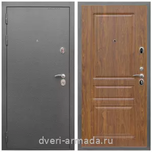 Левые входные двери, Дверь входная Армада Оптима Антик серебро / МДФ 16 мм ФЛ-243 Морёная береза