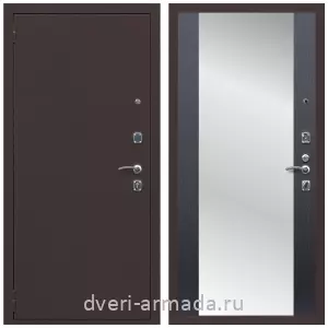 Антивандальные для квартир, Дверь входная Армада Комфорт Антик медь / МДФ 16 мм СБ-16 Венге с зеркалом