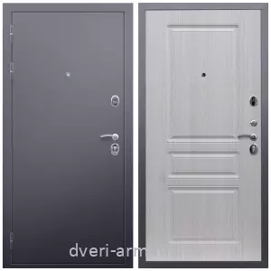 Входные двери 960 мм, Дверь входная Армада Люкс Антик серебро / МДФ 16 мм ФЛ-243 Дуб белёный