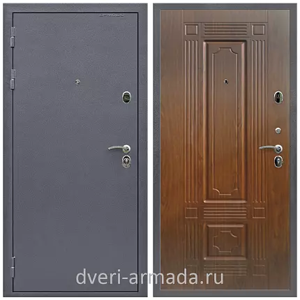 Дверь входная Армада Престиж Антик серебро / МДФ 16 мм ФЛ-2 Мореная береза