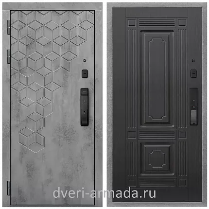 Дверь входная Армада Квадро МДФ 16 мм Kaadas K9 / МДФ 6 мм ФЛ-2 Венге